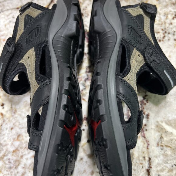 Brand New ECCO Yucatan Sandals Size EU39  Color is black/mole - Picture 3 of 6